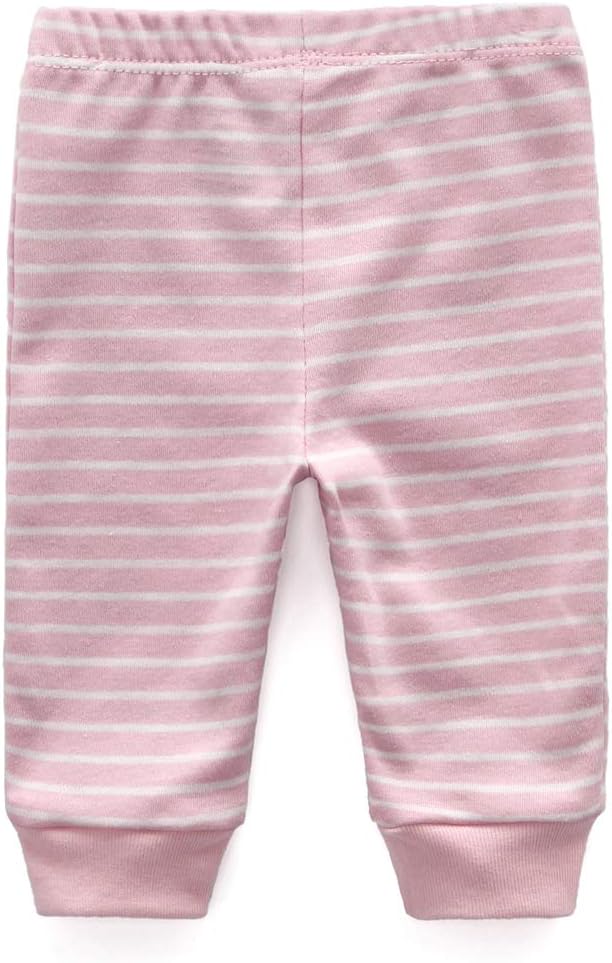 Unisex Newborn Baby Cotton 4-Pack Pants Embroidery Pringting Casual Leggings 0-24 Months for Boys and Girls - Image 4