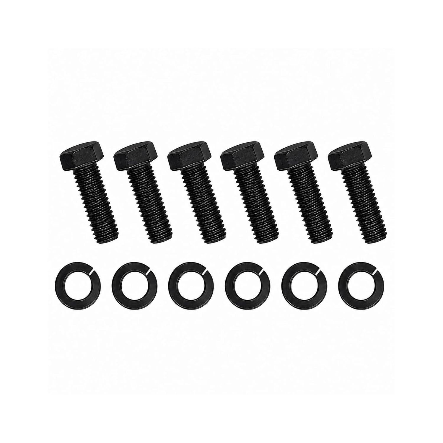 1 Set of 6 Pressure Plate Clutch Cover Bolt Kit 3/8-16,Hardened Alloy Steel Black Oxide Fastener Set, Replacement for GM Chevy Chevrolet Chrysler AMC Borg-Beck Diaphragm Clutches, Replaces 130-2201