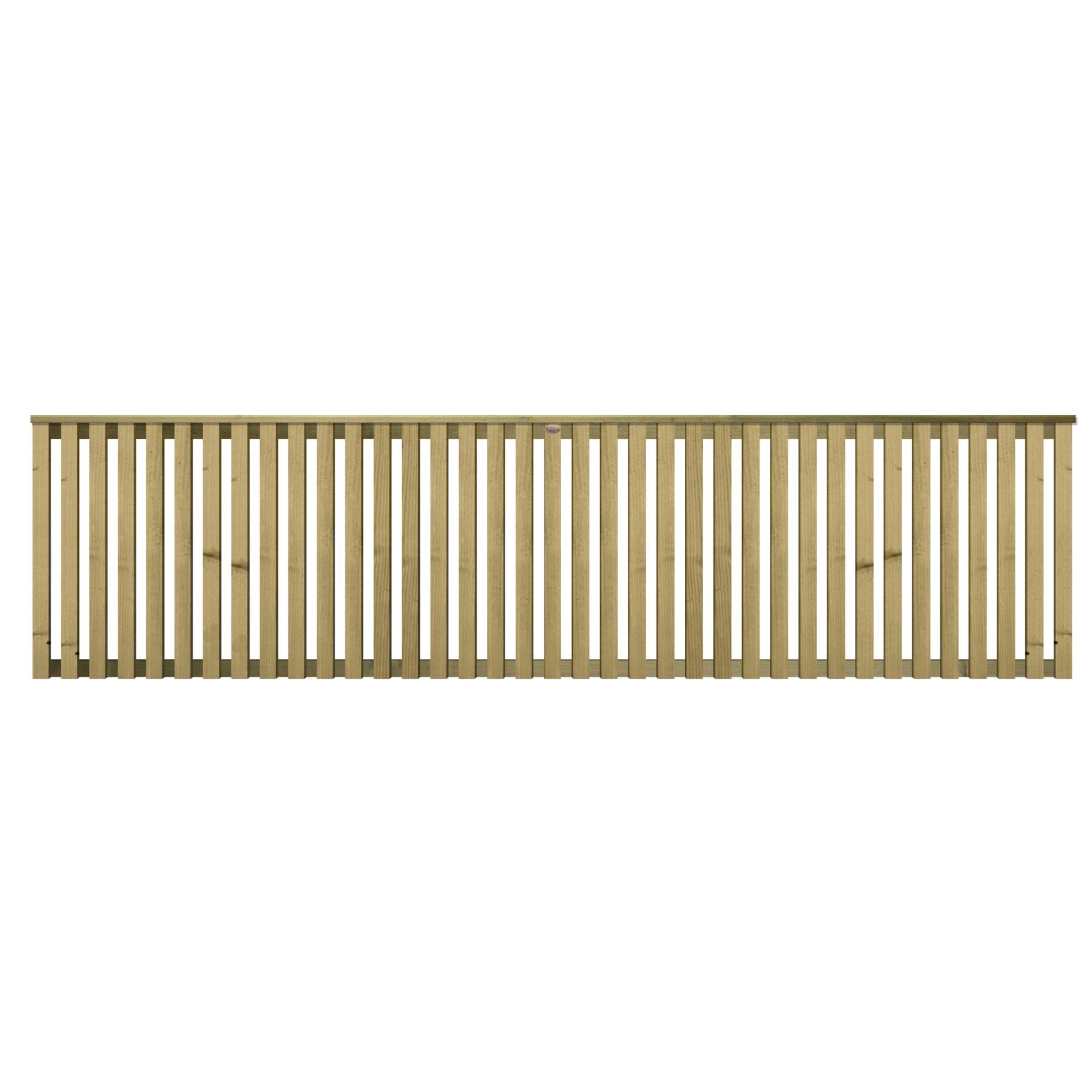 Premier Tuscany Trellis Panel, 6ft x 1.5ft Wooden Slatted Fence Topper