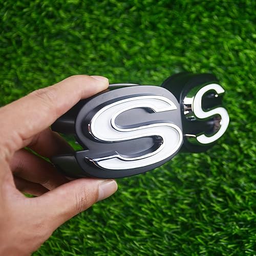 Miniatura 2 de 1 emblema de rejilla frontal de Chevy Chevelle El Camino Super Sports SS de 1970 con retenedores de repuesto para SS (plateado, negro y blanco)