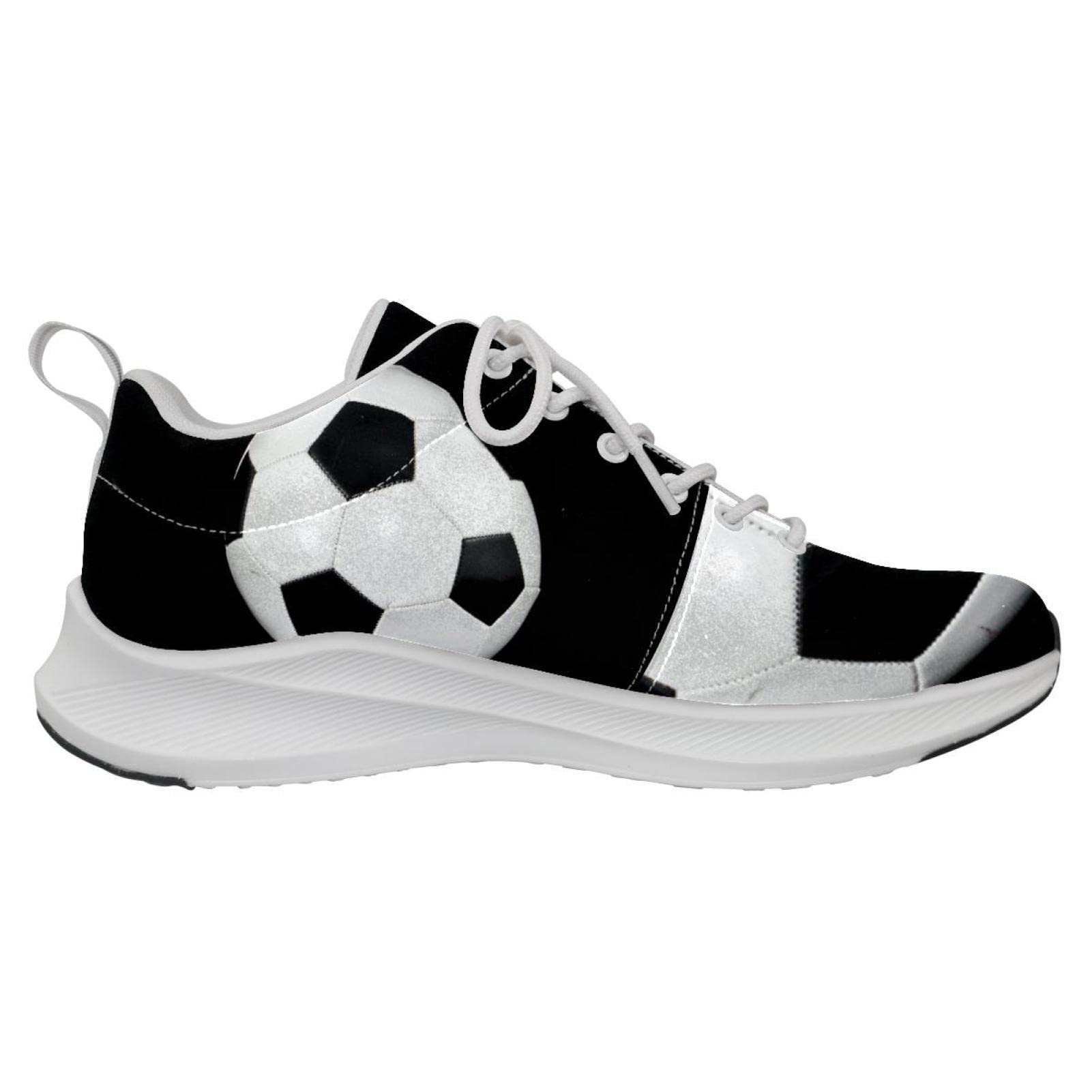 Spersonalizowane trampki lekkie buty do chodzenia do biegania sportowe trampki na co dzień piłka nożna piłka nożna czarne, Wielokolorowy, 38 EU