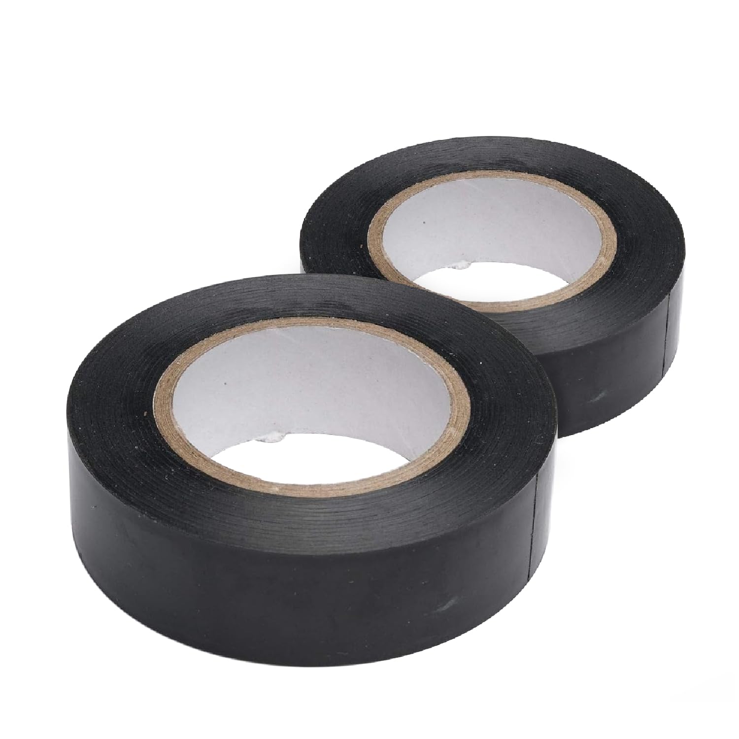 BH07515 (2 Pcs) Black PVC Electrical Insulation Tape 19mm x 5M (3/4 inch x 195 inch/ 16.25ft) - Pack of 2 Pieces