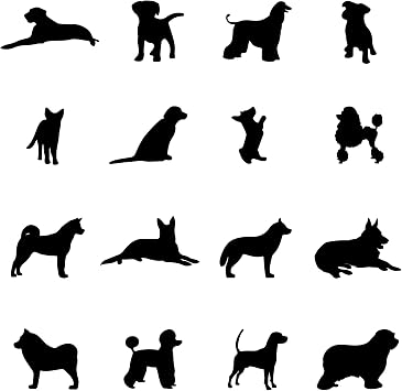 A Room with Dogs Wall Decals-Doggie Stickers for Kids Room Bedroom Nursery Playroom Decor