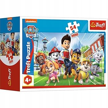 Amazon.com: Trefl Paw Patrol 54 Mini Puzzle #1 : Toys & Games
