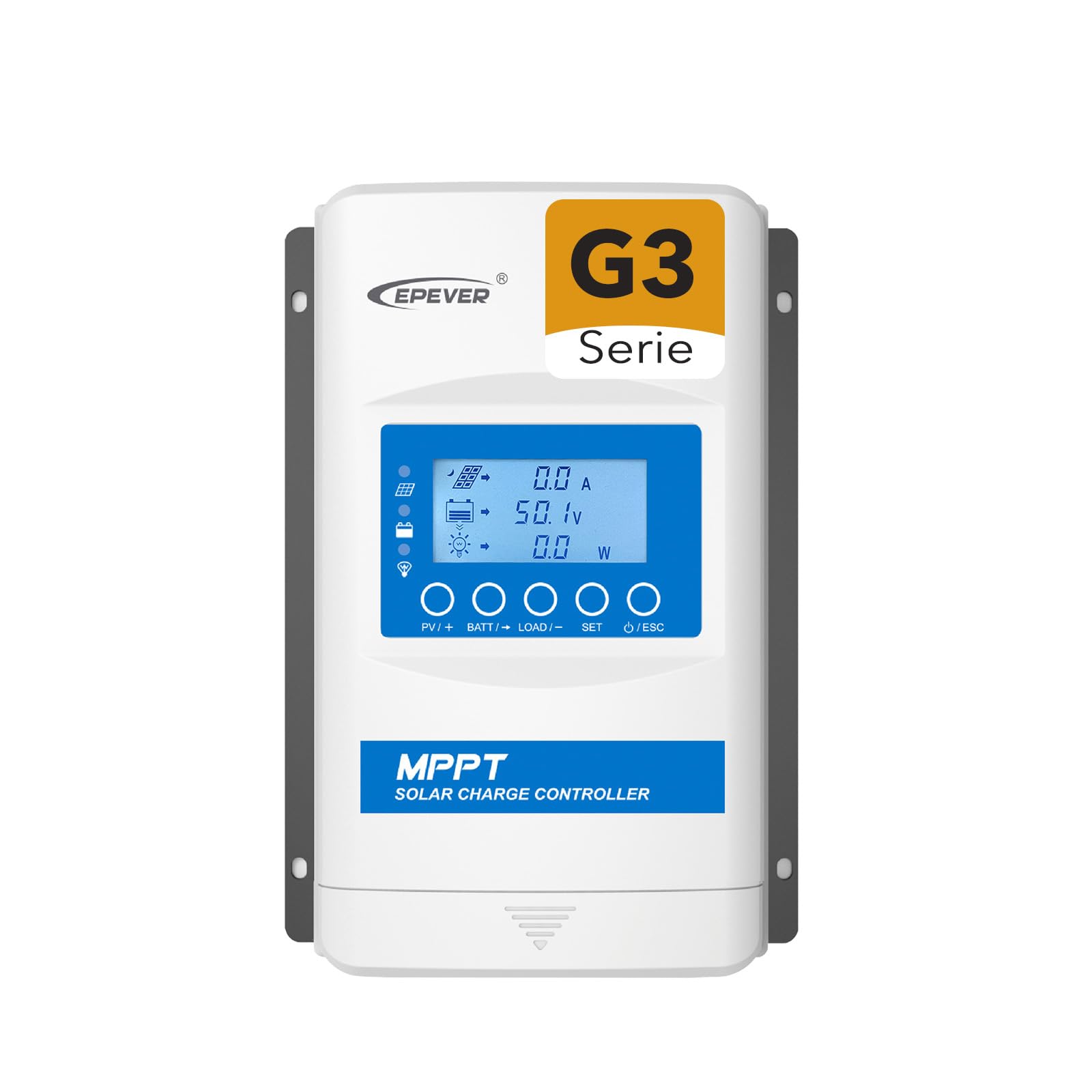EPEVER® MPPT XTRA-N G3 – XTRA 3415N Regolatore di Carica Solare, 30A, 12/24/36/48VDC auto work, PV 150V, XDS2 Display