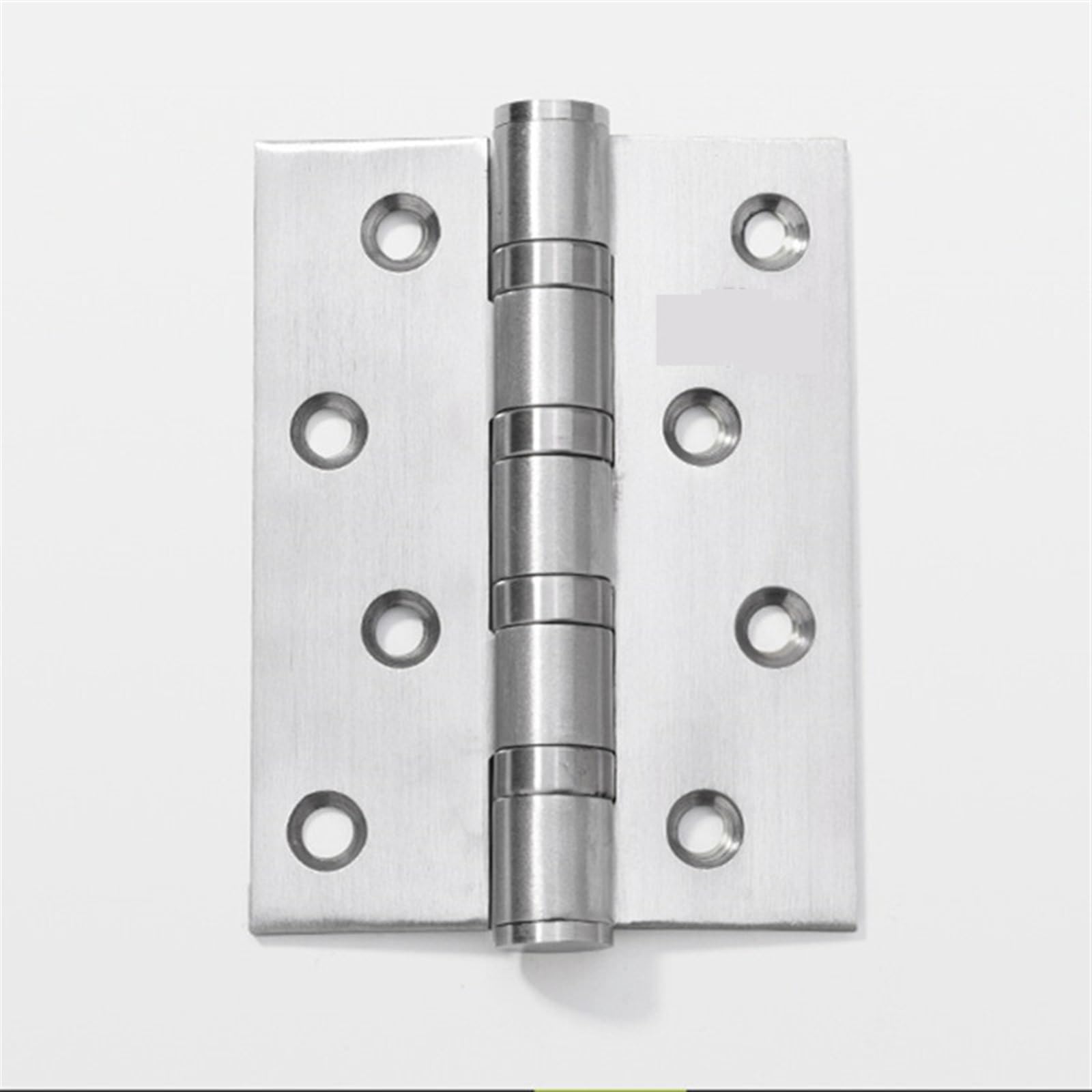 Adgcfkop Silver Thicken Stainless Steel 4 Inch Hinge Connector Silent Hinges Furniture Hardware 1Pcs