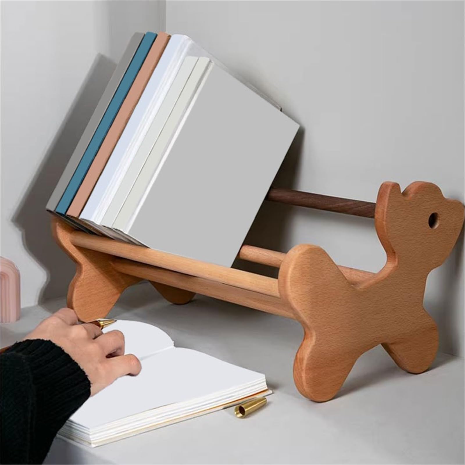 Nordischer Minimalismus, Tierformen, Bücherregal, Schreibtisch-Top, kreativer CD-Präsentationsständer Regal Bücher