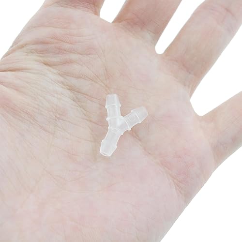 Miniatura 4 de TAODAN 10 unids 18 "manguera de plástico de púas iguales de púas 3 vías en forma de Y para manguera de polipropileno de plástico conectores de