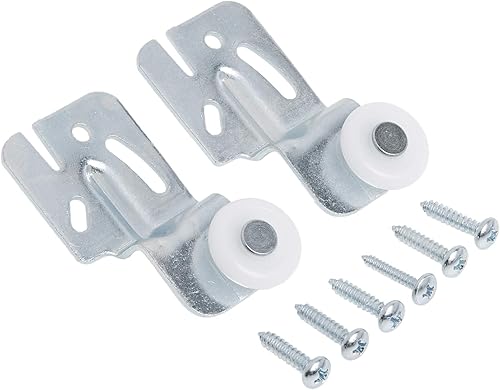 Miniatura 3 de PRIME-LINE Slide-Co 16216-B Rodillo para puerta de armario, parte trasera, 12 pulgada de desplazamiento, 78 pulgadas, plateado, paquete de 2