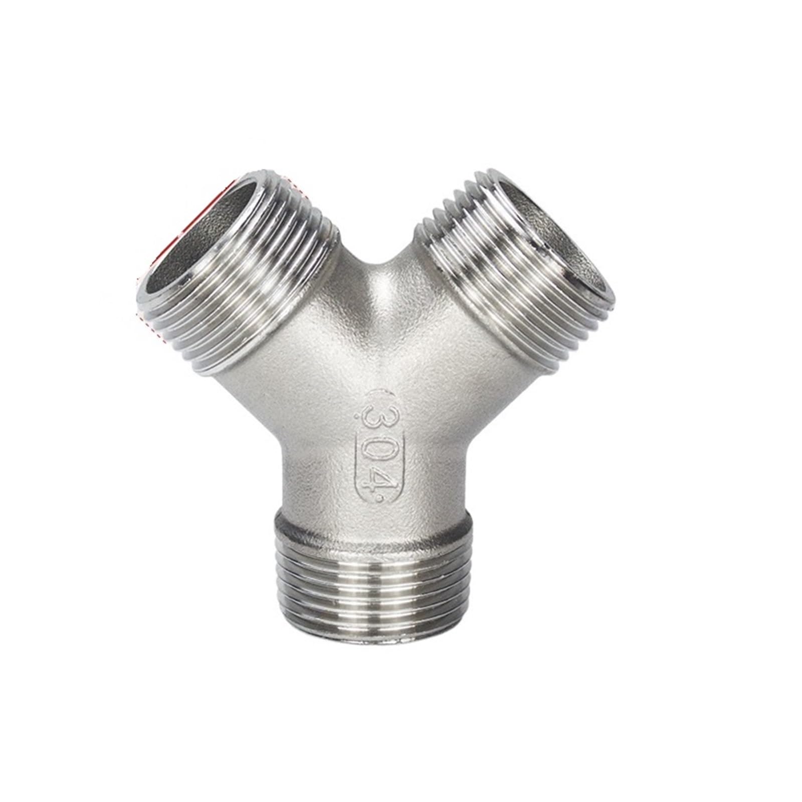 Conector de tubo G3/4 en Y de acero inoxidable para instalación de agua en jardín
