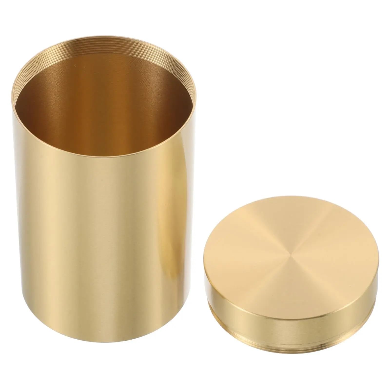 XIEHYA 2PC Sealed Brass Tea Jar For Leaf Airtight Metal Canister With Lid Storage Holder Container Bean Coffee Tin Box Sugar Air For Tea