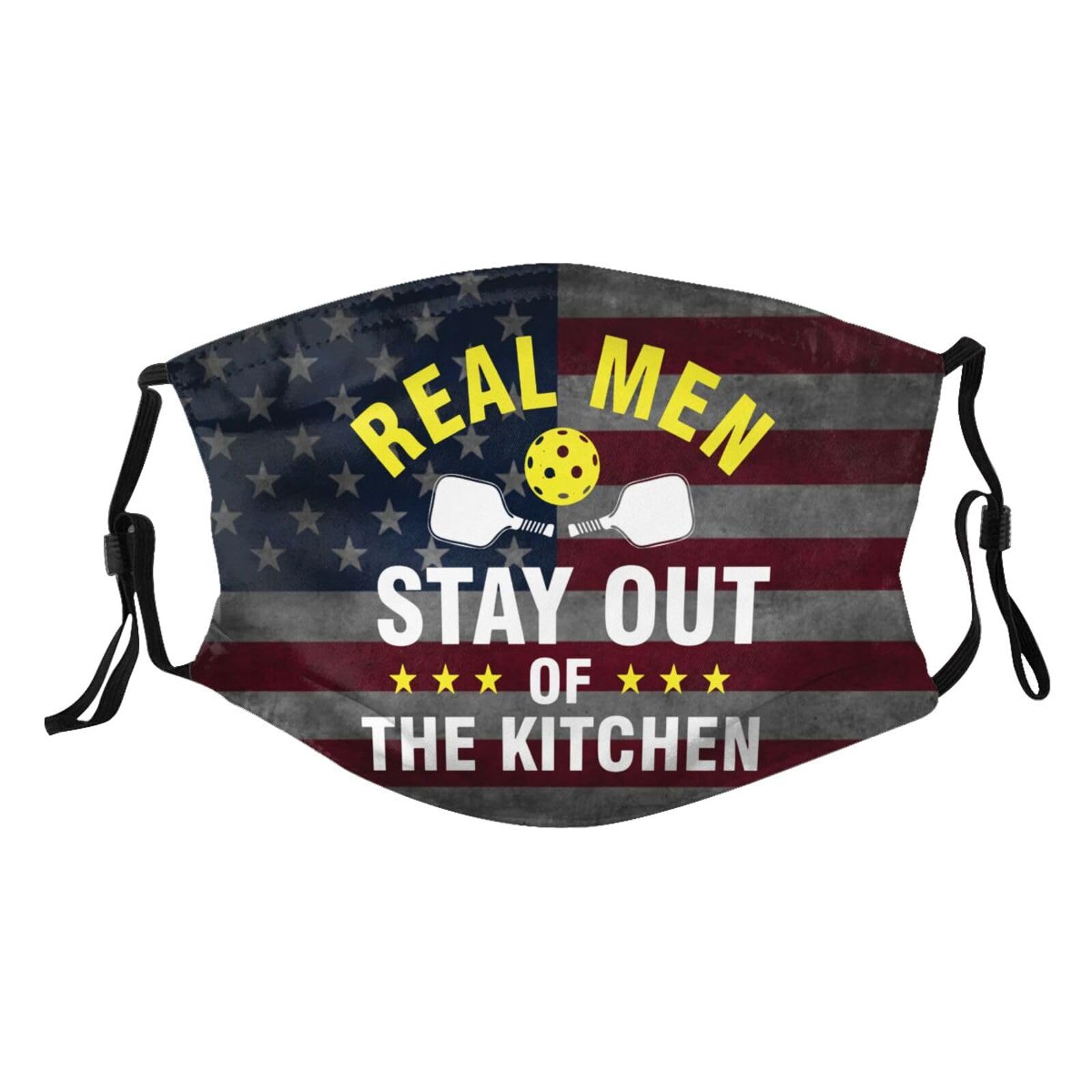 Real Men Stay Out of the Kitchen Adult Dust Mask Adjustable Dust Face with 2 Filter5792