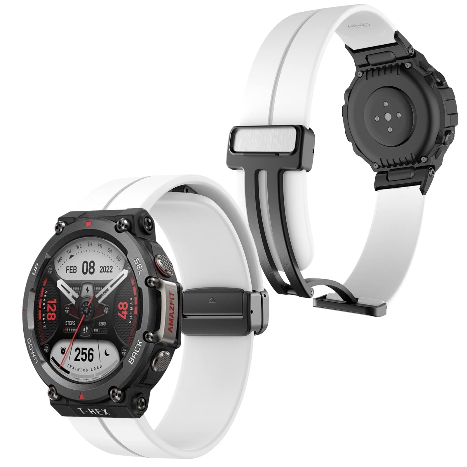 Amazon.co.jp: コンパチブル Amazfit T-Rex 2 バンド シリコン TRex2 
