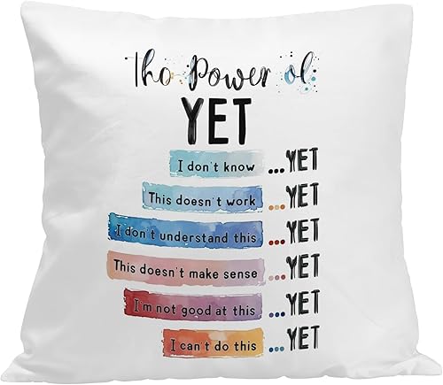 Miniatura 1 de Funda de almohada imprescindible para el aula, artículos de esquina calmantes para niños, decoración de almohada de salud mental para el hogar,