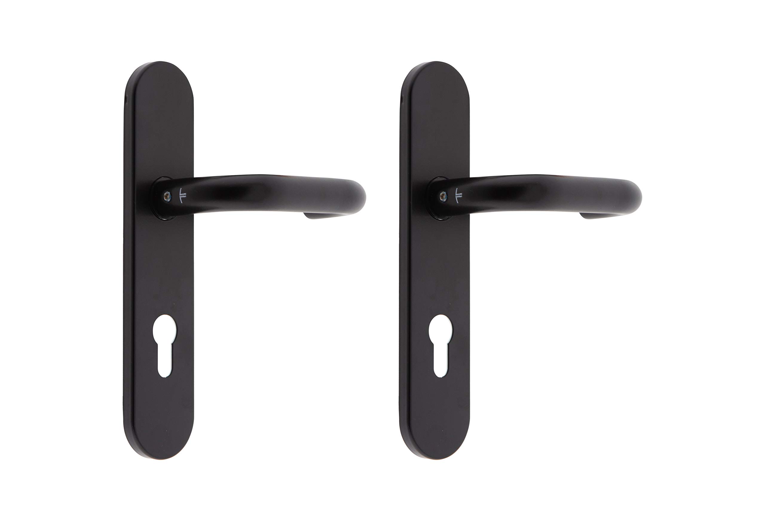 tesa Assa Abloy Sena Handles, Black/White, Bocallave a 72 mm
