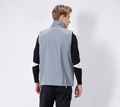 Amazon.com: LZLRUN Reflective Vest Jacket Casual Hiphop