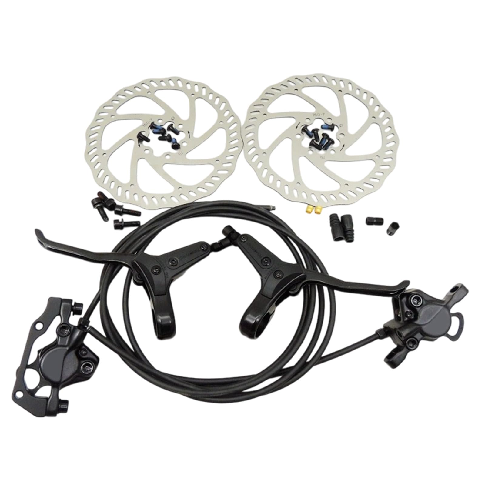 Freno de disco hidráulico de instalación rápida para bicicletas de carretera de 160 mm y ajuste de presión flexible para controlar sistemas de frenado hidráulico para bicicletas