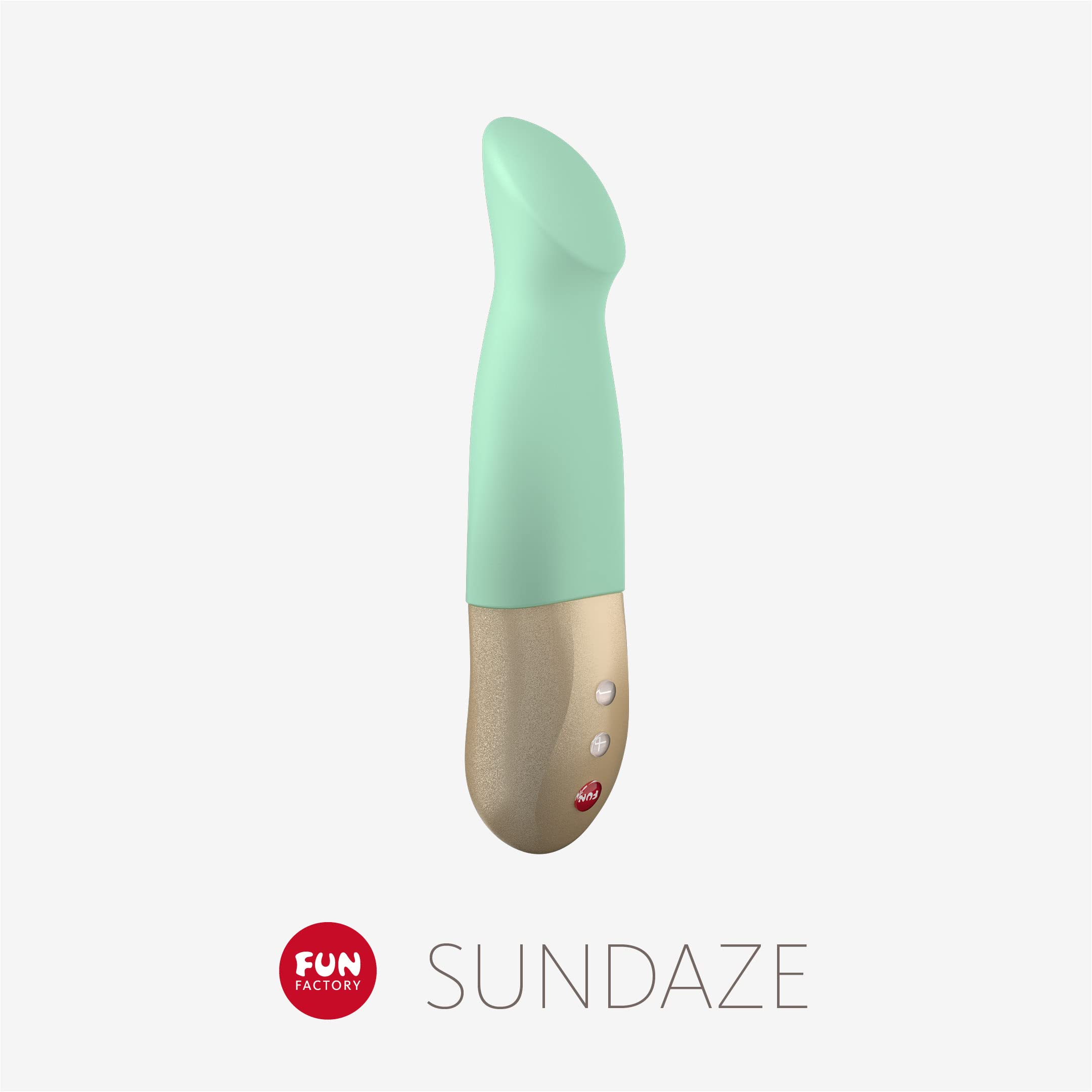 FUN FACTORY SUNDAZE | Vibratore di pulsare | dare colpetti et vibrare | Sex toys per donna | 15 Frequenze di Vibrazione | Silicone medicale (Pistacchio)