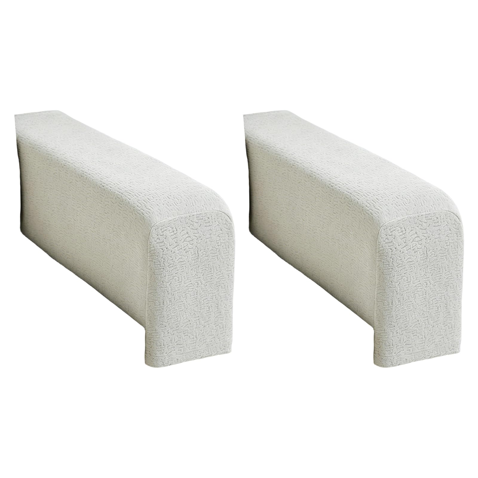 Tsophreniq Matching Pair of Modern Sofa Arm Covers Wrinkled Resistant Textured Fabric Armrest Slipcovers for Recliner/Sectional Nonslip Couch Arm Protectors