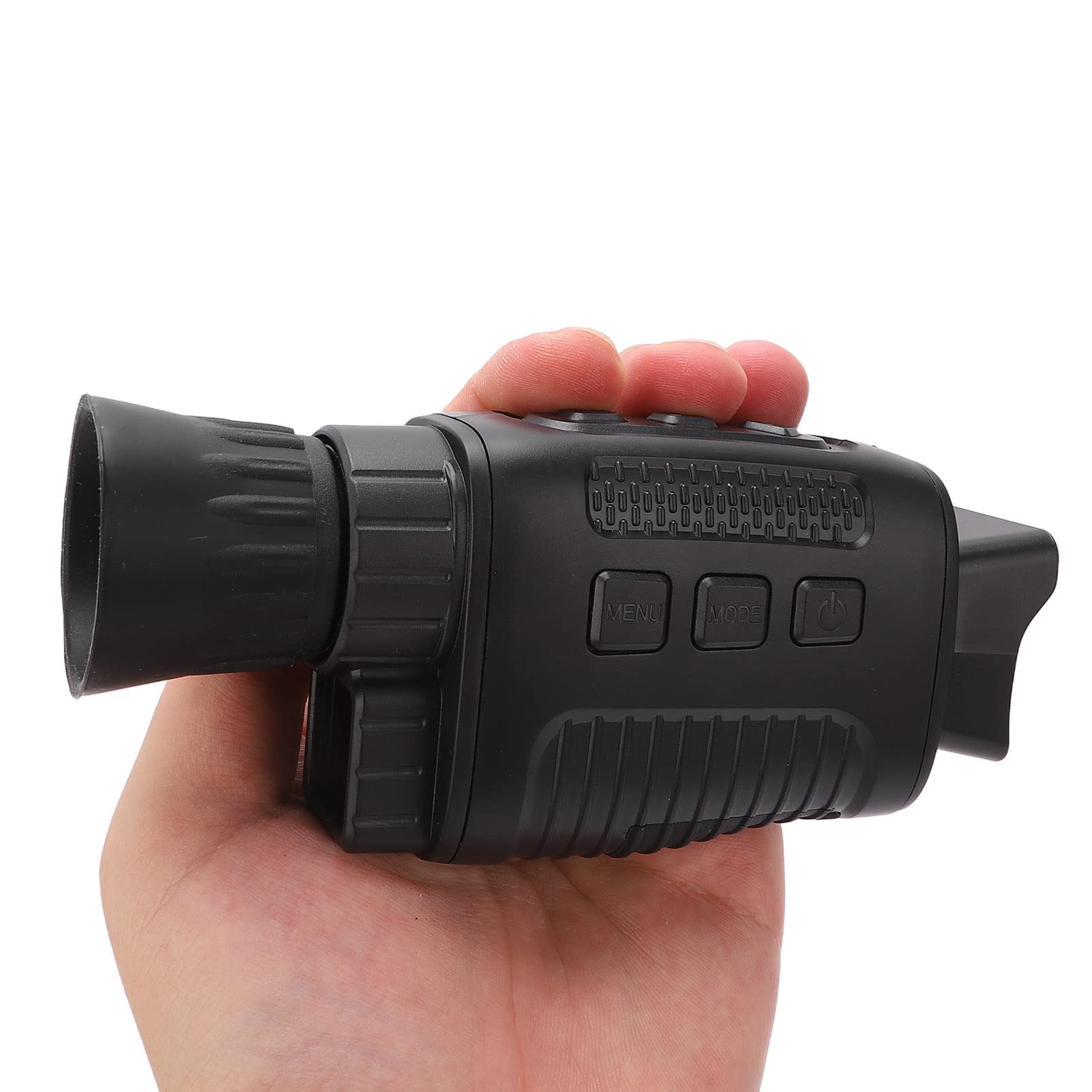 Monocular de visión nocturna con pantalla TFT HD de 1.5 pulgadas, visión nocturna IR 5X con grabación de fotos y video, 200 m de larga distancia para pesca nocturna, caza, camping