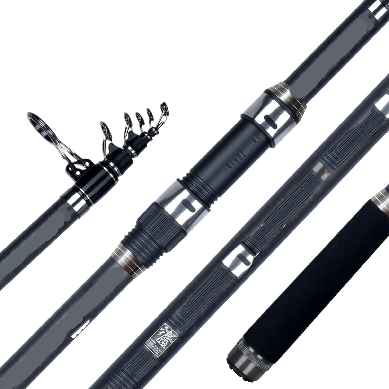 Iuvyta One Color Telescopic Surf Fishing Rod 3.6/4.2/4.5/5.0/5.30M Power 80-150G 30T Carbon Travel Surfcasting Shore Casting Fishing Pole For Fish(5.30M)