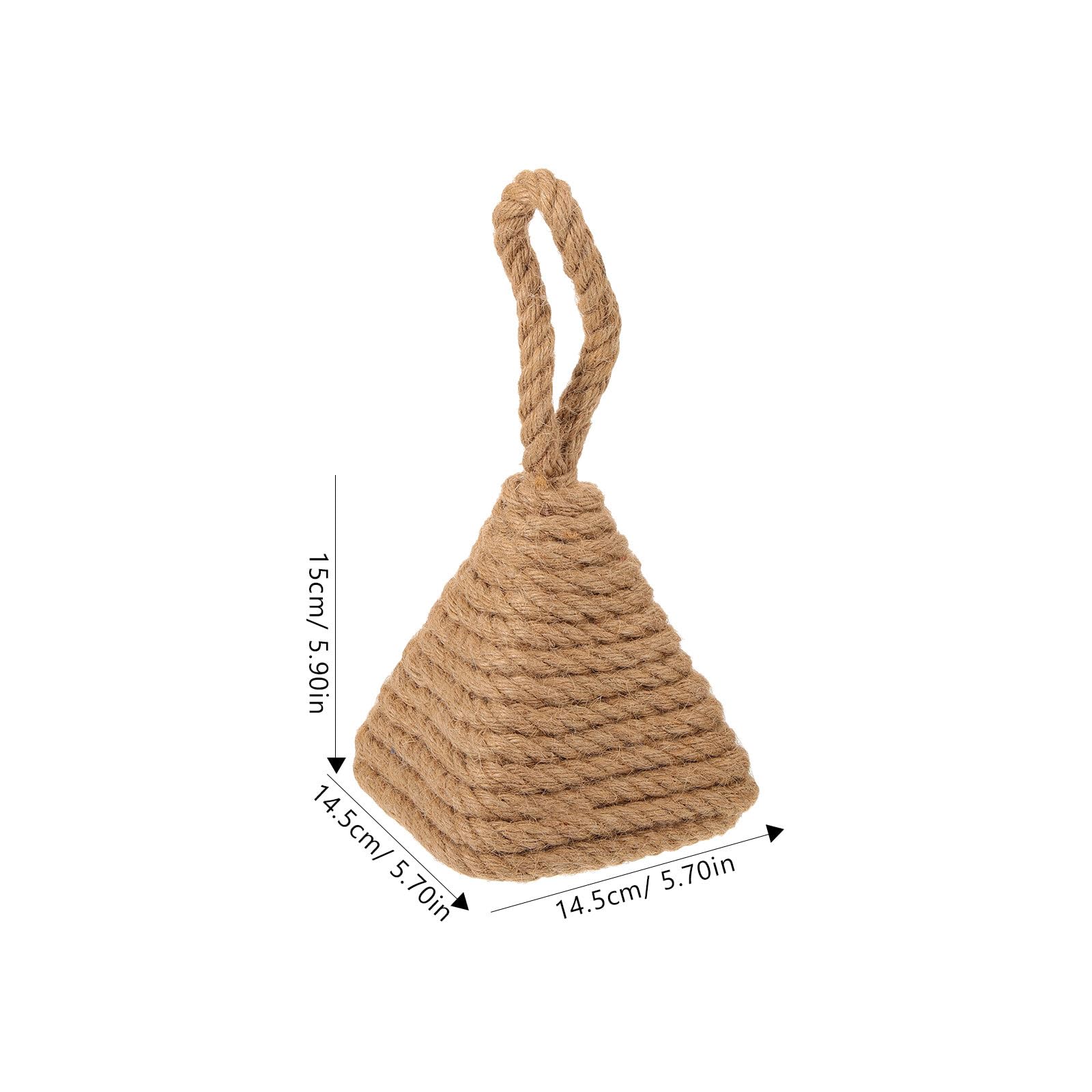 LIFKOME Fermaporta Decorativo a Palla Intrecciata in Cotone e Lino