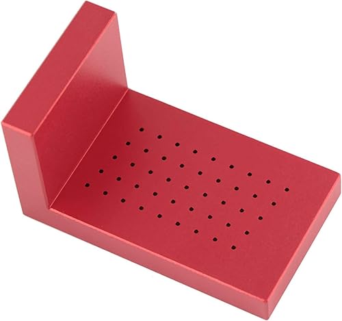 Miniatura 6 de Herramienta de medición de signo de escritura tipo T, regla de calibración para carpintería roja tipo T aleación de aluminio Scribe signo