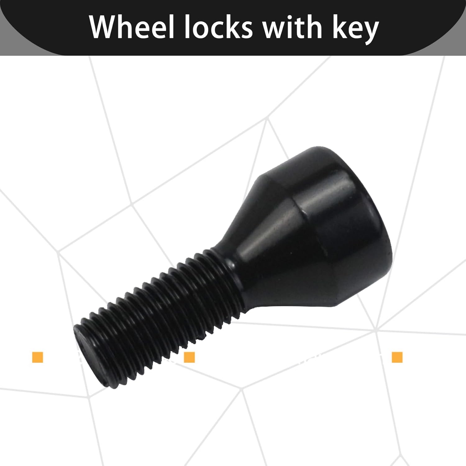 Wheel Lock Set Lug Nuts Bolts M12 x 1.5mm Fits for BMW Z4 Z3 M6 M5 M3 650i 535i 528i 525i 335i 328i 330i Mini Cooper Replacement 36136786419