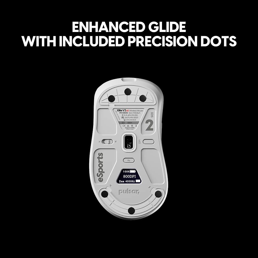 pulsarSuperglide 2 ガラスパッド42cm×33cm White Pulsar Superglide Glass Gaming Mouse Pad v2 ALUMINO-Silicate Glass