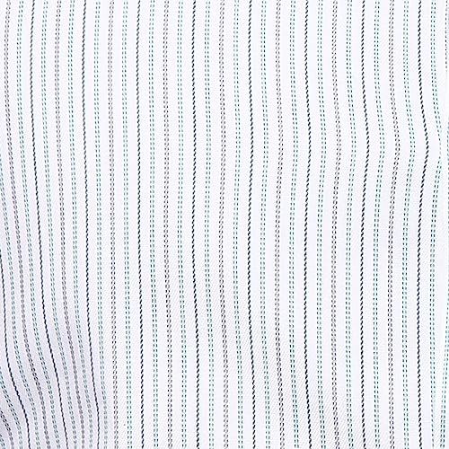 Image of Park Avenue Men's Pure Cotton Stripe Pattern Slim Fit Semi Cutaway Collar Full Sleeve Formal Shirt