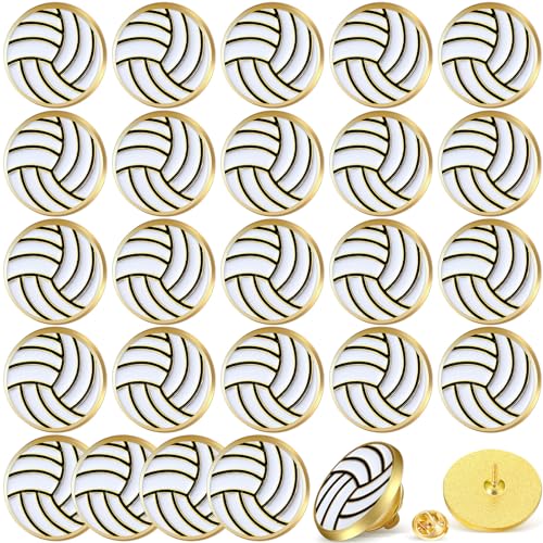 Image of Tondiamo 24Pcs Sports Lapel Pin for Team Gift 3 /4 inch Brooch Decor