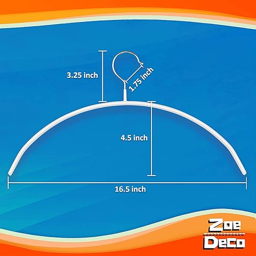 Miniatura 6 de Zoe Deco Paquete de 10 perchas antideslizantes sin golpes de hombro con revestimiento de agarre, perchas de acero para suéteres, perchas para