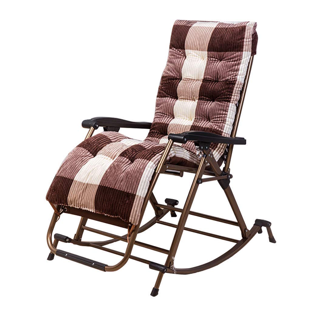Chaise à Bascule de Jardin Chaise Longue Pliante Inclinable Balcon