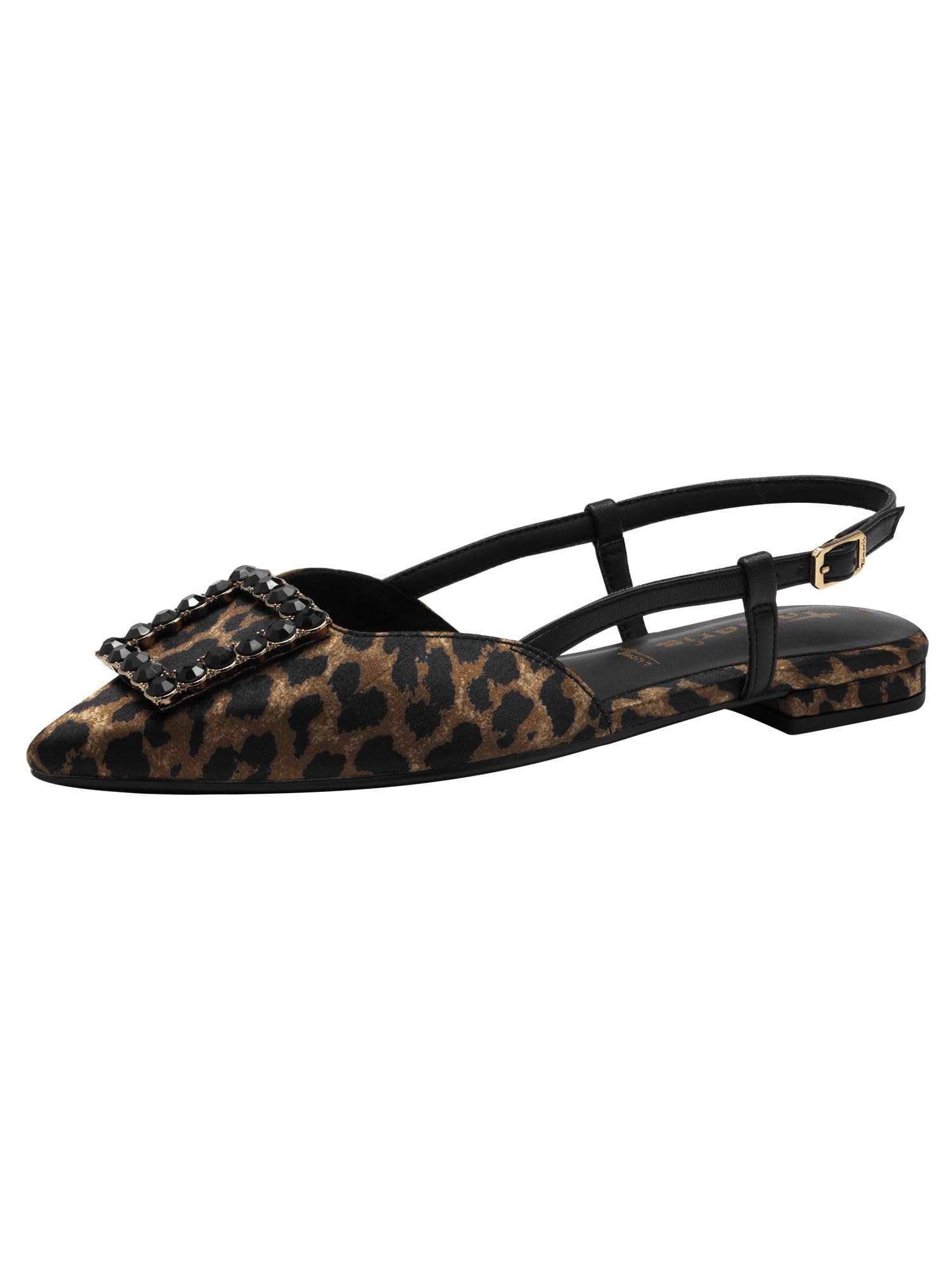 Tamaris Women's slingback pump with block heel brown 3.5 UK