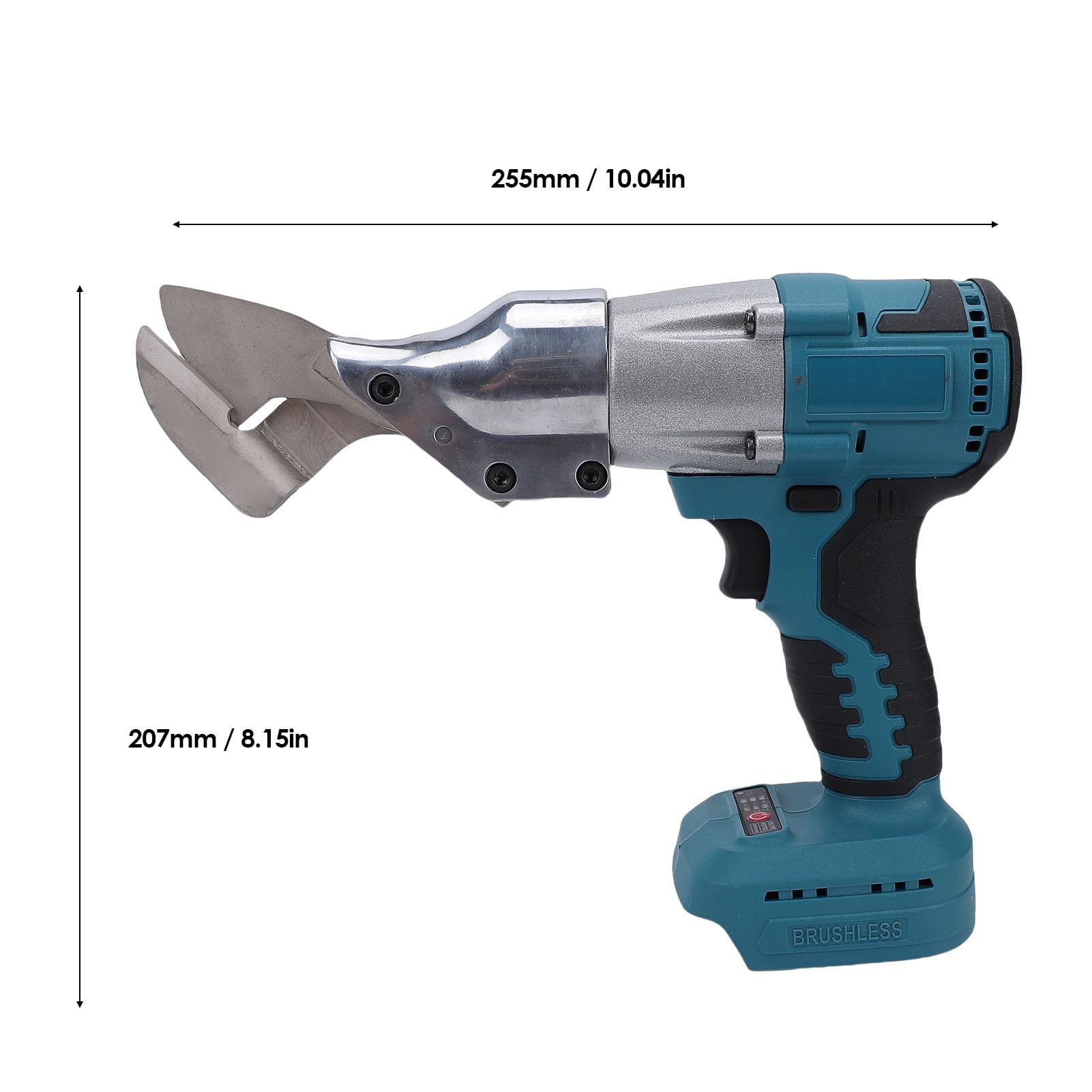 Ejoyous Tijeras de Metal Inalámbricas, Cuchillas de Acero Inoxidable, Cabezal Giratorio de 360 ​​Grados, Velocidad Ajustable para Cortar PVC y Metal para Bricolaje y Uso Profesional (#2)
