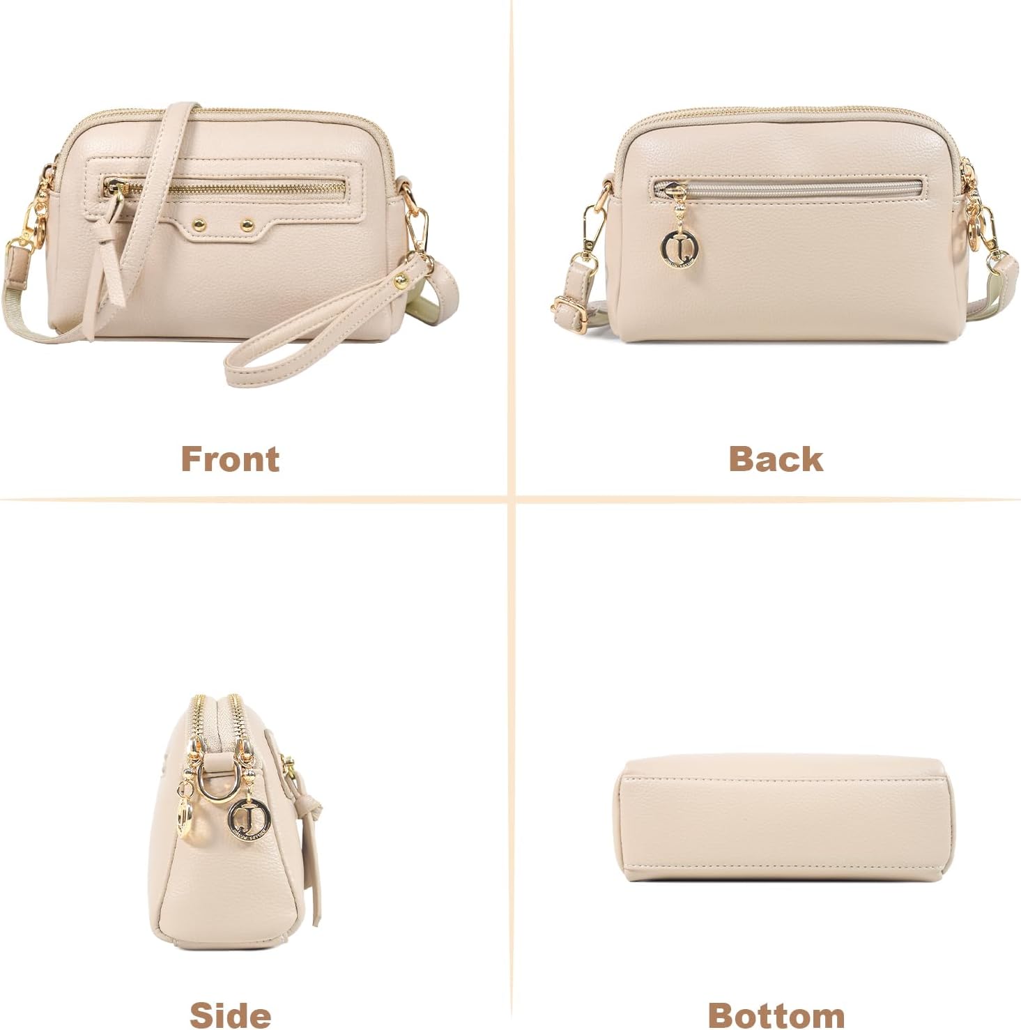 Square PU Leather Shoulder Bag Women Chic Crossbody Bag Lady Handbag Trendy Satchel Purse Clutch - Image 3