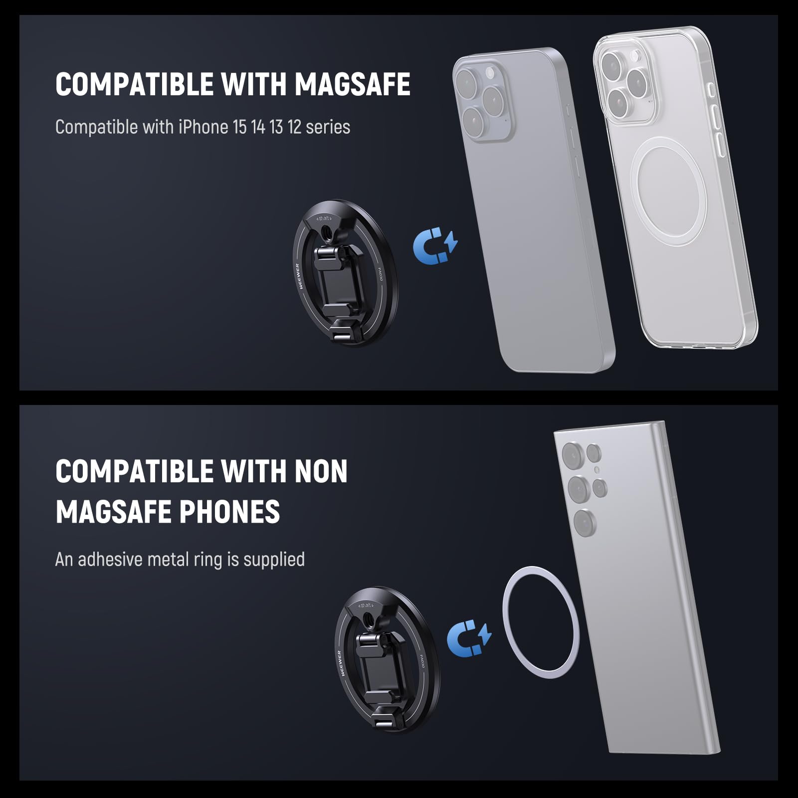 MOMENT コールドシューマウント付属 MagSafe★匿名配送★ コールドシューマウント- for Magsafe（マグセーフ） ブラック 107-018