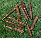 CHOUDHARY ACUPRESSURE 10pcs Thai Foot Massage Tool Reflexology Wooden Jimmy Stick Roller Massager Reflexology Stick Tool Multipurpose Pack of (Pack of 10pcs)