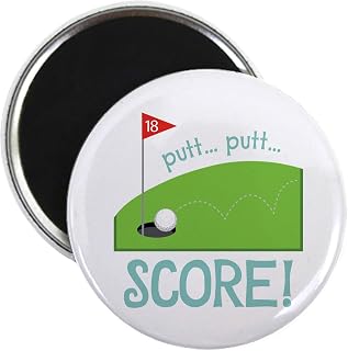 CafePress Golf Putt Putt Score Magnets 2.25" Round Magnet, Refrigerator Magnet