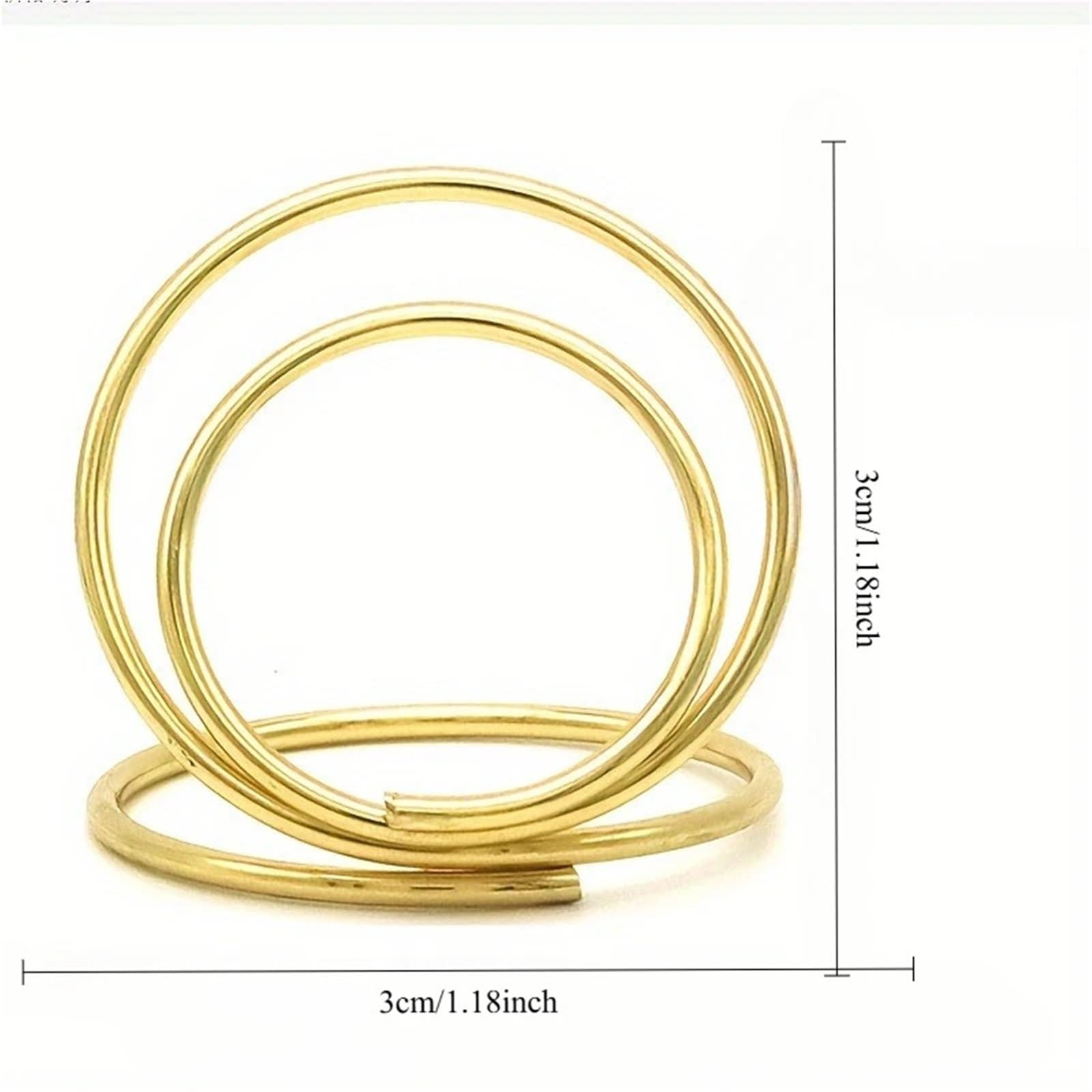 Memo-Clip-Halter, 50/120 Stück, kreative runde Kartenhalter für Restaurants, Tischnummern, Schreibtisch-Memo-Clip in goldener Nachricht für Tische, Laden, Etiketten, Büro, Hochzeit, Party