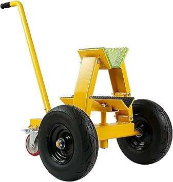 Stone Handling Trolley, Heavy-Duty Mobile Transportation Labor-Saving Tool, with Universal Brake Wheels, Maximum Load-Bearing Capacity of 400kg, Easy to Carry and Save Time and Effort