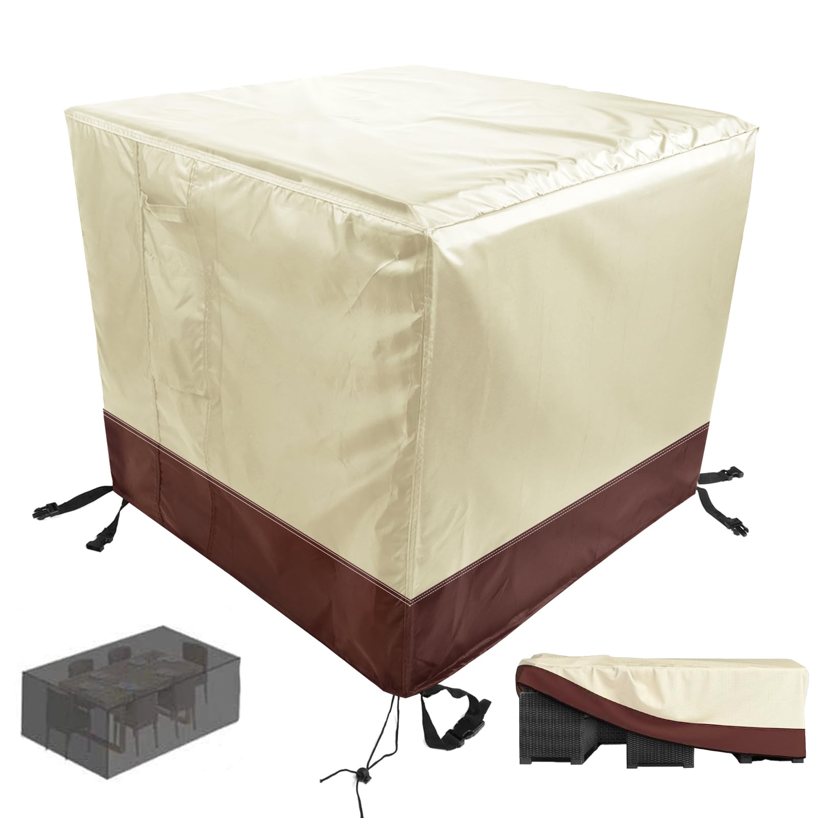 Housse imperméable canapé extérieur anti-UV bâche jardin 225x116x82cm