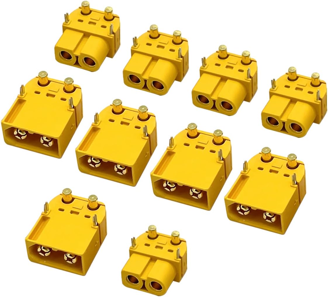 5 Pares De Conectores Amass XT60PW Macho Y Hembra – Ideal Para Baterías RC, Alta Corriente Y Fácil Conexión