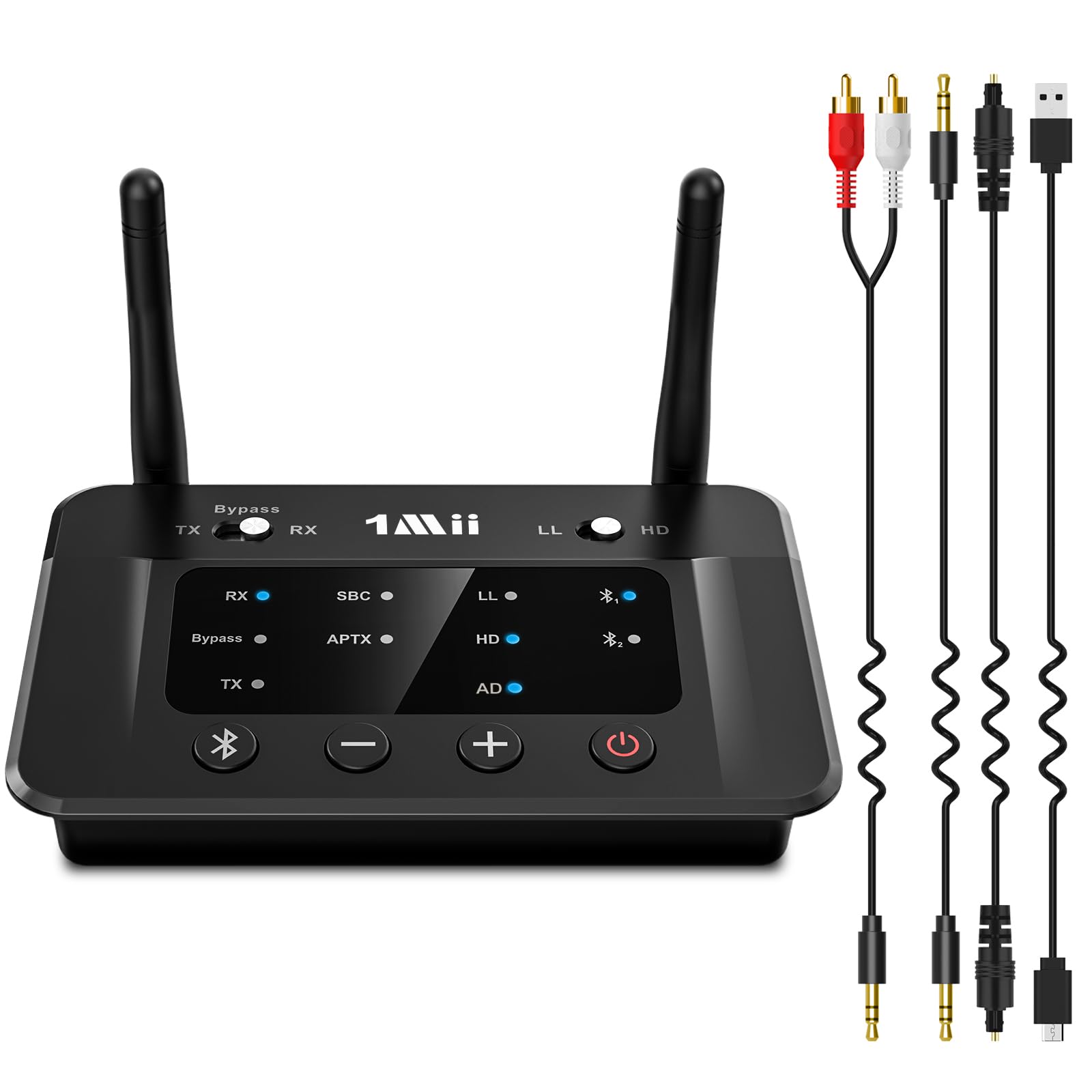 trasmettitore bluetooth 53 per tv con ricevitore audio hihi
