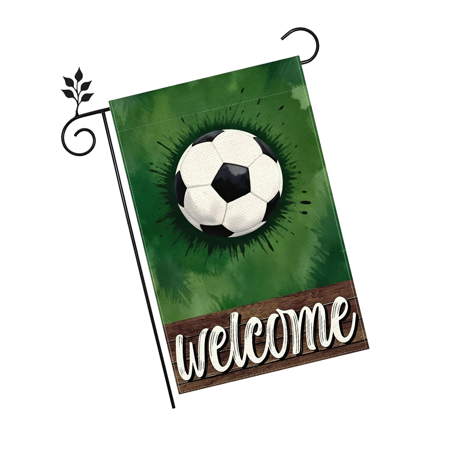 Jazuaiao Sturdy 30x45cm Football Garden Flag Honoring 2026 Soccer Tournament Using Tough Polyester Fabric Fade Resistant Garden Decor