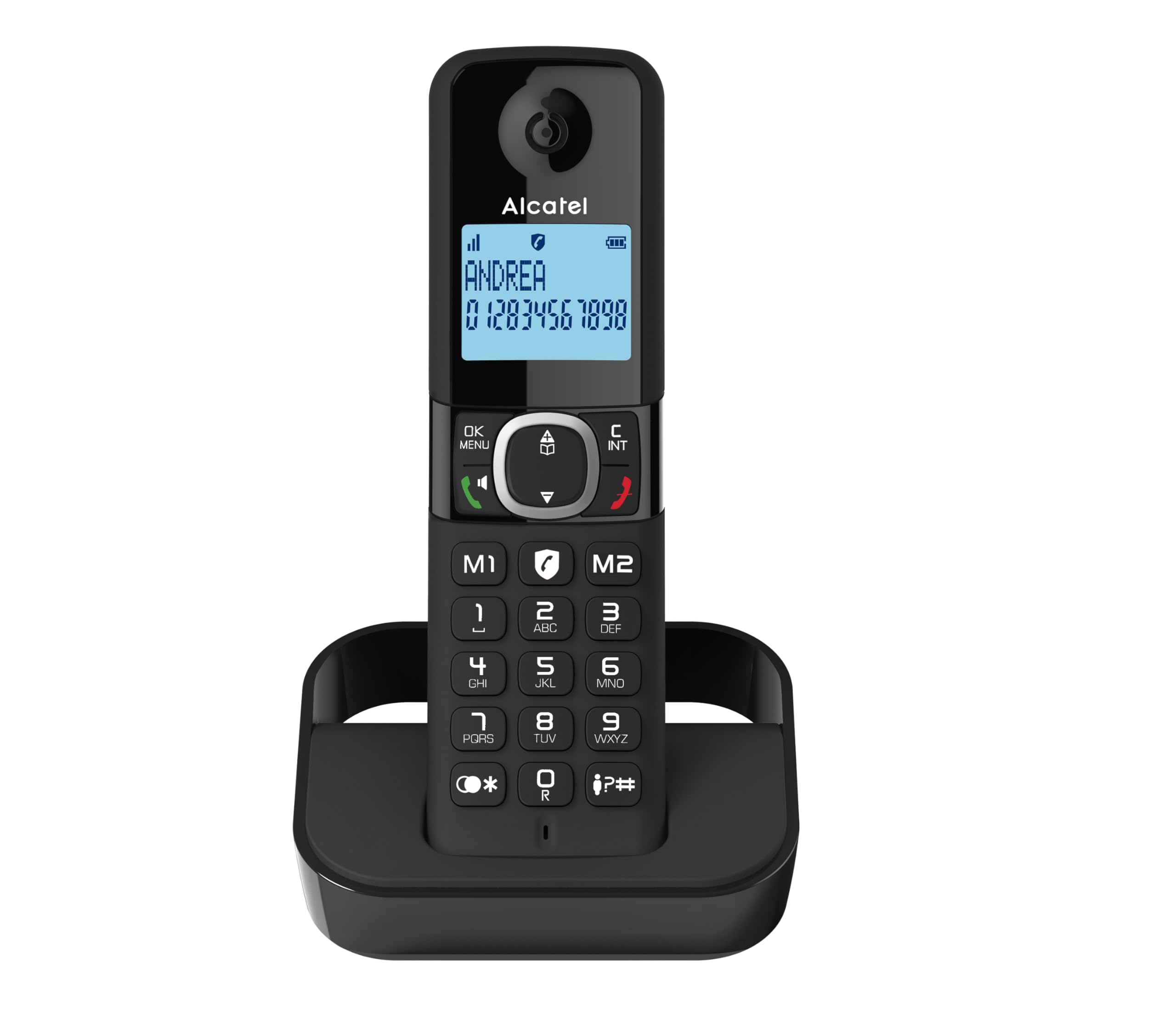 Alcatel F860 Voice Al3518 Cordless Phone - Black, Black
