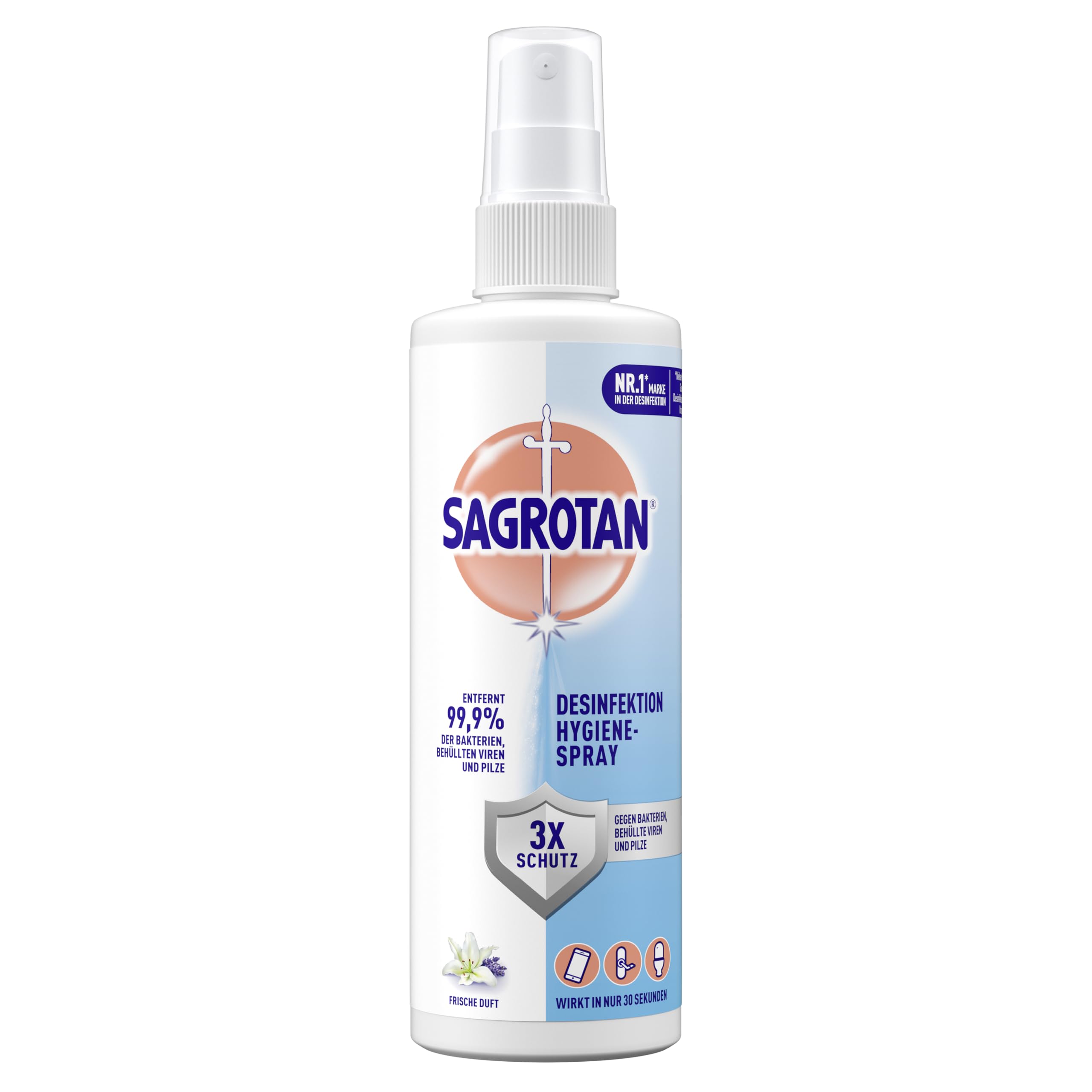 Sagrotan Hygiene Pumpspray – Desinfektionsmittel für Textilien und Oberflächen im Haushalt – 10 x 250 ml Sprühflasche im praktischen Vorteilspack