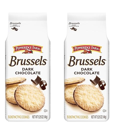 Pepperidge Farm Milano Brussels - Galletas de encaje, bolsa de 5.25 onzas (paquete de 2)