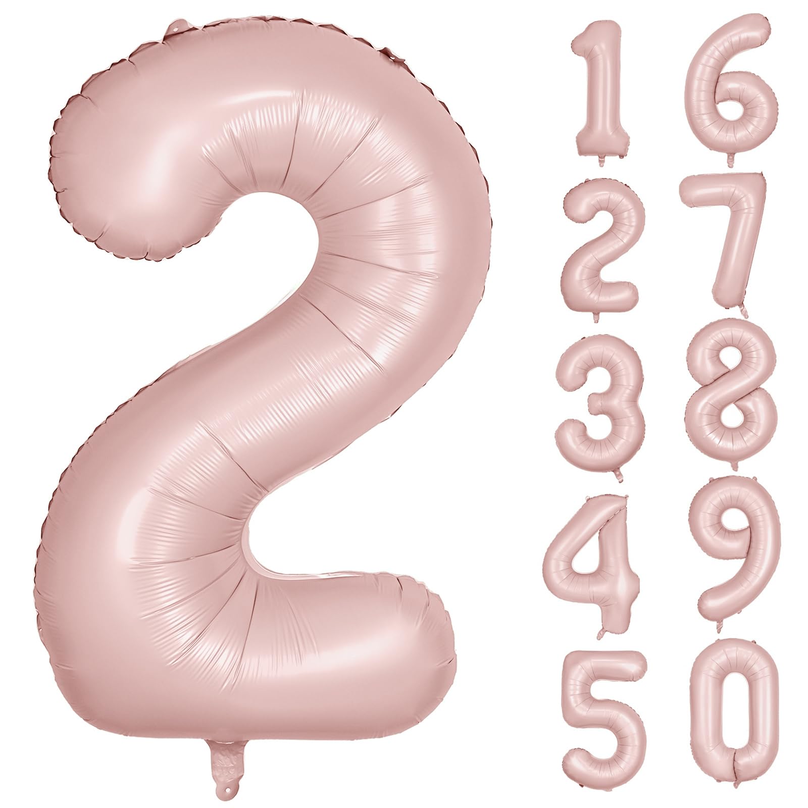 Red 0 balloon 40 Inch Giant Helium Foil Number 0 to 9 Red Balloon Birthday Wedding Party Digital Decorations (Number 0) — view 391