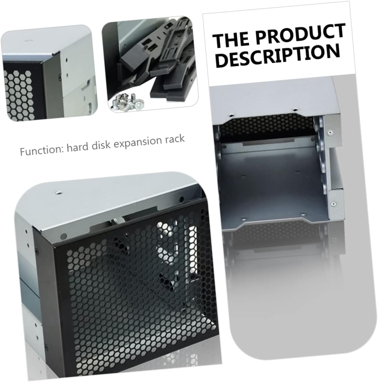 Angoily Bay Hard Drive Mounting Bracket for Drives Easy Installation Excellent Heat Dissipation Compatible with DIY Computer Cases and External Use